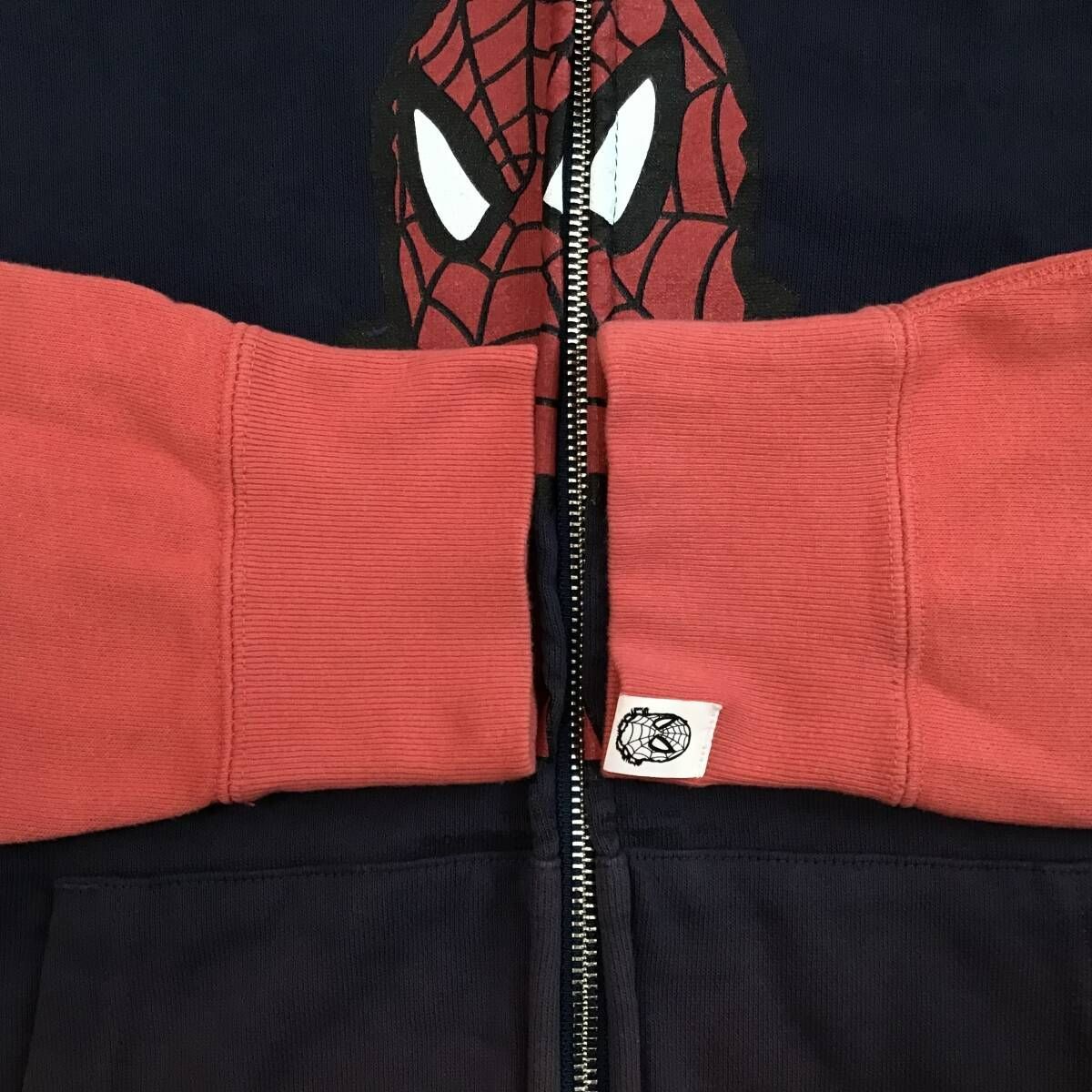 スパイダーマン × BAPE フルジップ パーカー Mサイズ marvel comics