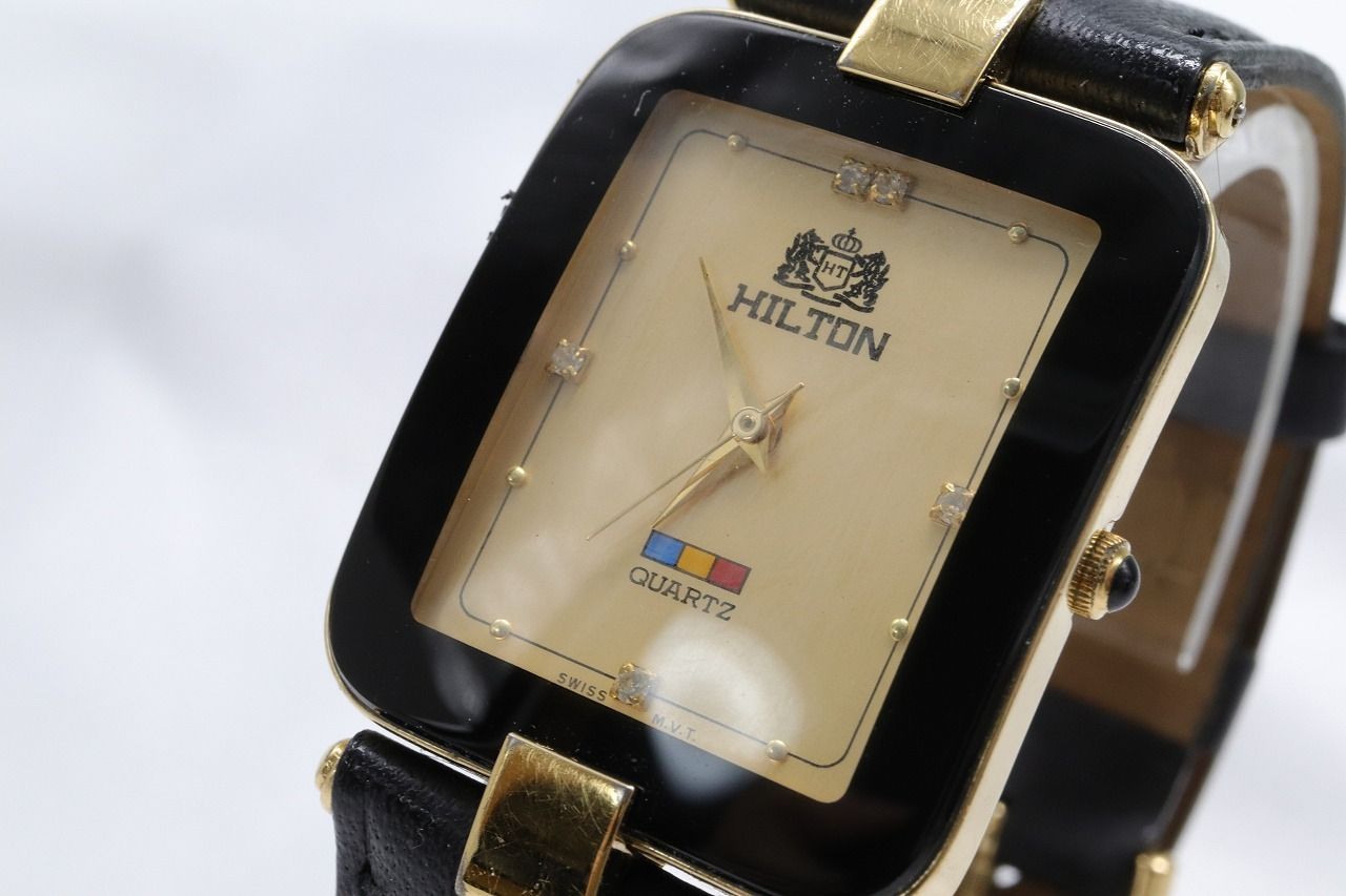 ヒルトン 18K GOLD ELECTRONIC PLATED 腕時計 - メルカリ ヒルトン 18K GOLD ELECTRONIC PLATED 腕時計 - メルカリ