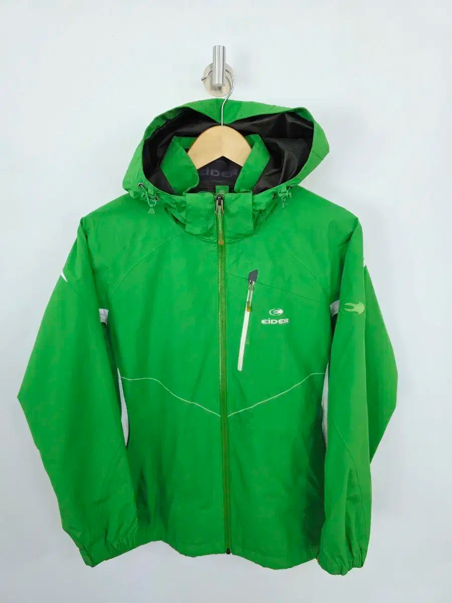 100 EIDER アイダー グリーン ゴアタックス フード ウィンドブレーカー 機能的な防水ジャケット