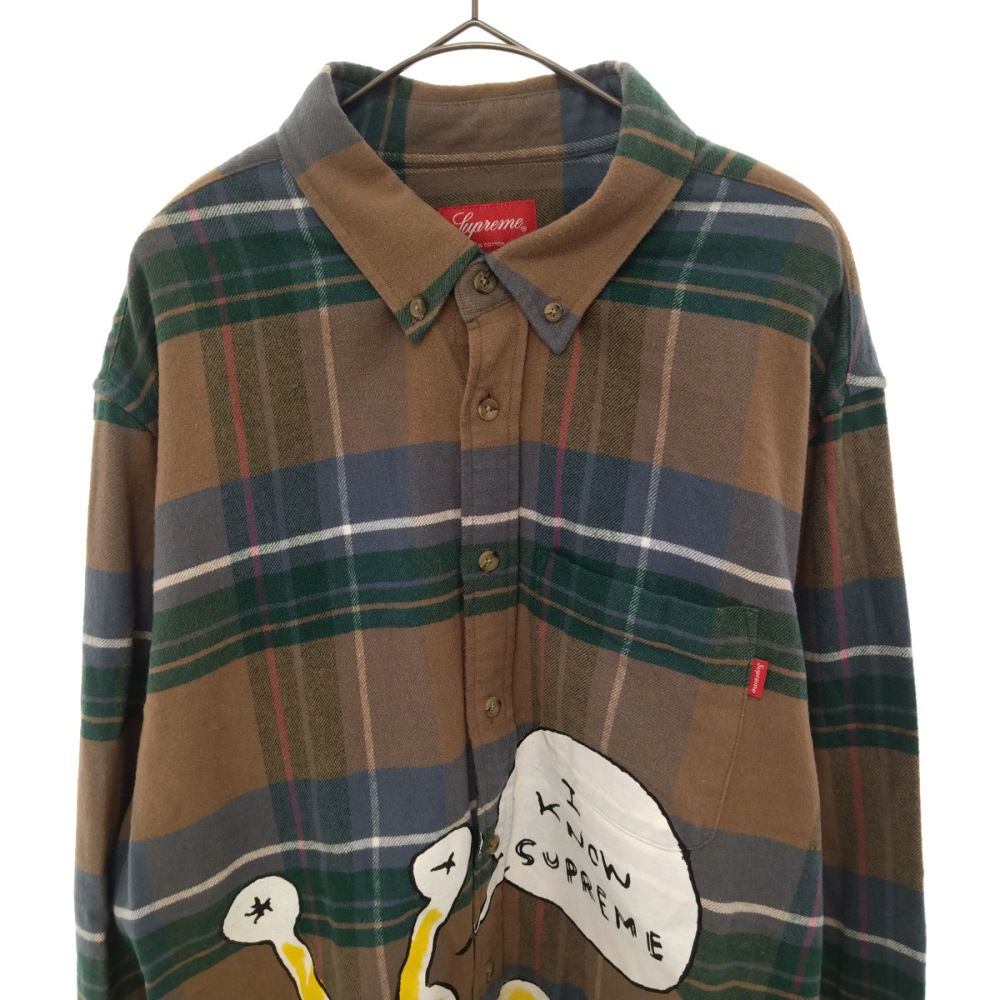 SUPREME (シュプリーム) 20SS Daniel Johnston Plaid Shirt イラスト