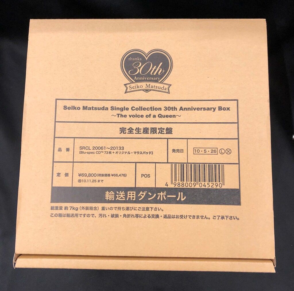 CD 松田聖子 Seiko Matsuda Single Collection 30th Anniversary BOX