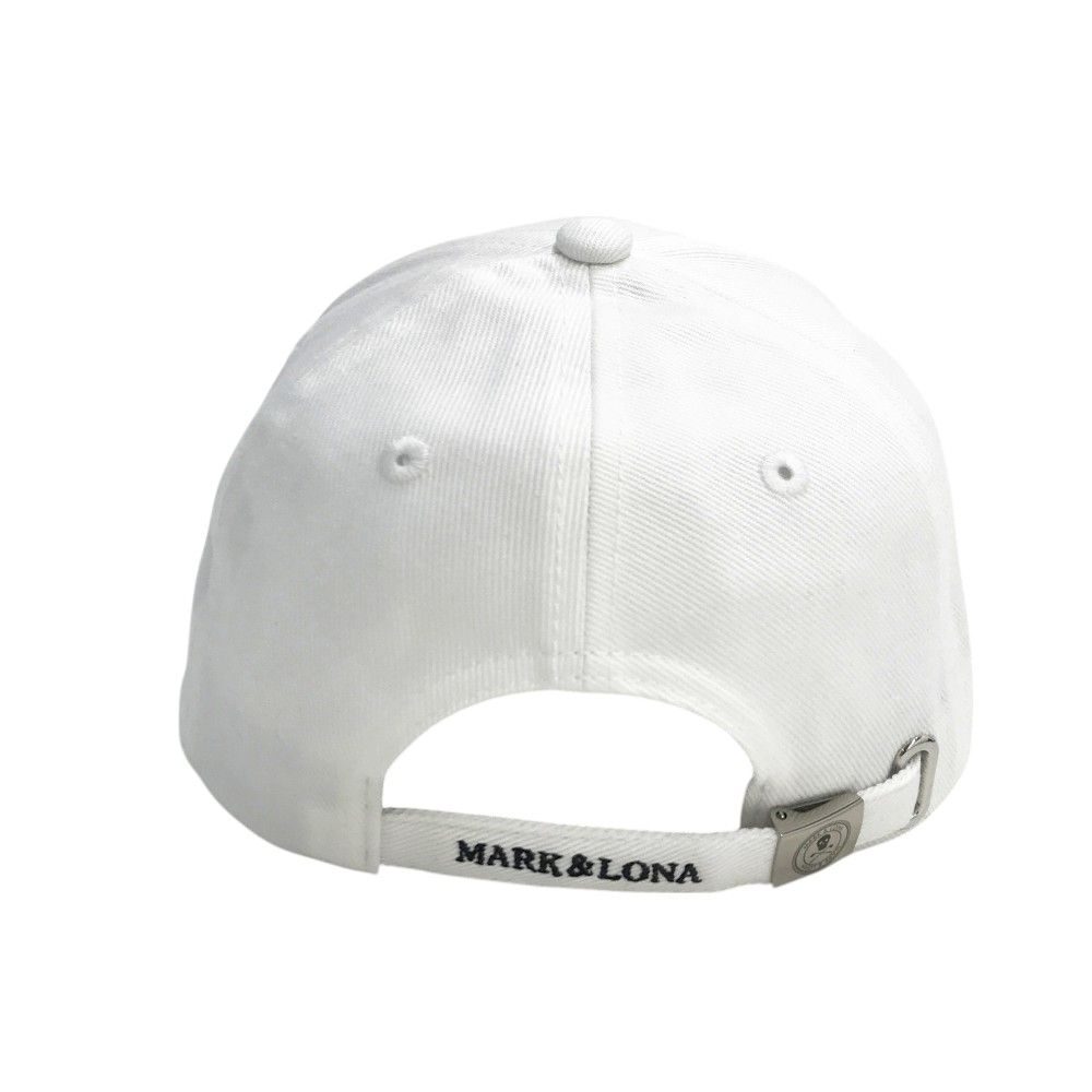 MARK & LONA ホワイトキャップ ストーン装飾 MARK&LONA マークアンドロナ 2025年モデル キャップ ライン