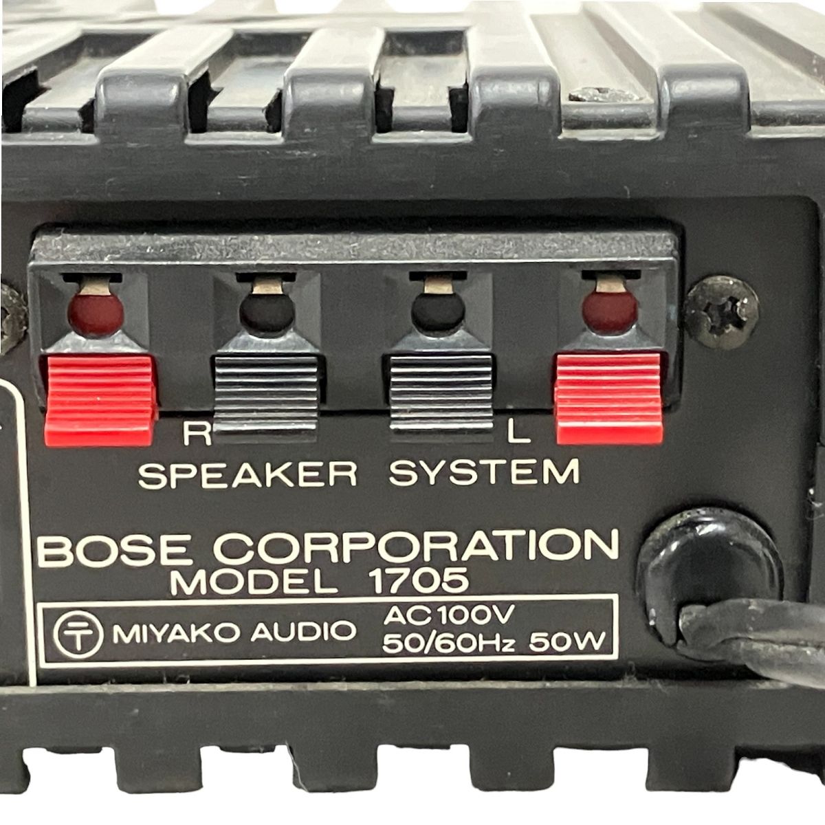 【中古】BOSE ボーズ 1705 コンパクトステレオパワーアンプ オーディオ BOSE ボーズ 1705 コンパクトステレオパワーアンプ 音響機器