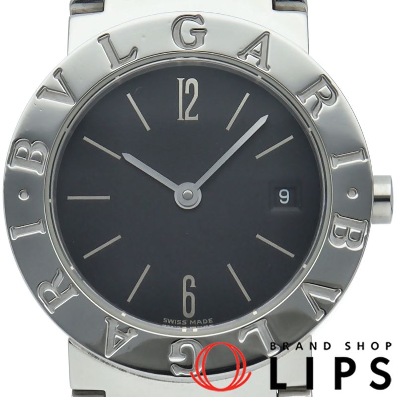 ブルガリブルガリ BB26SS ブラック文字盤 ステンレス レディース 腕時計 ブルガリ ブルガリブルガリ ウォッチ 26mm BB26SS/BB26SSD SS