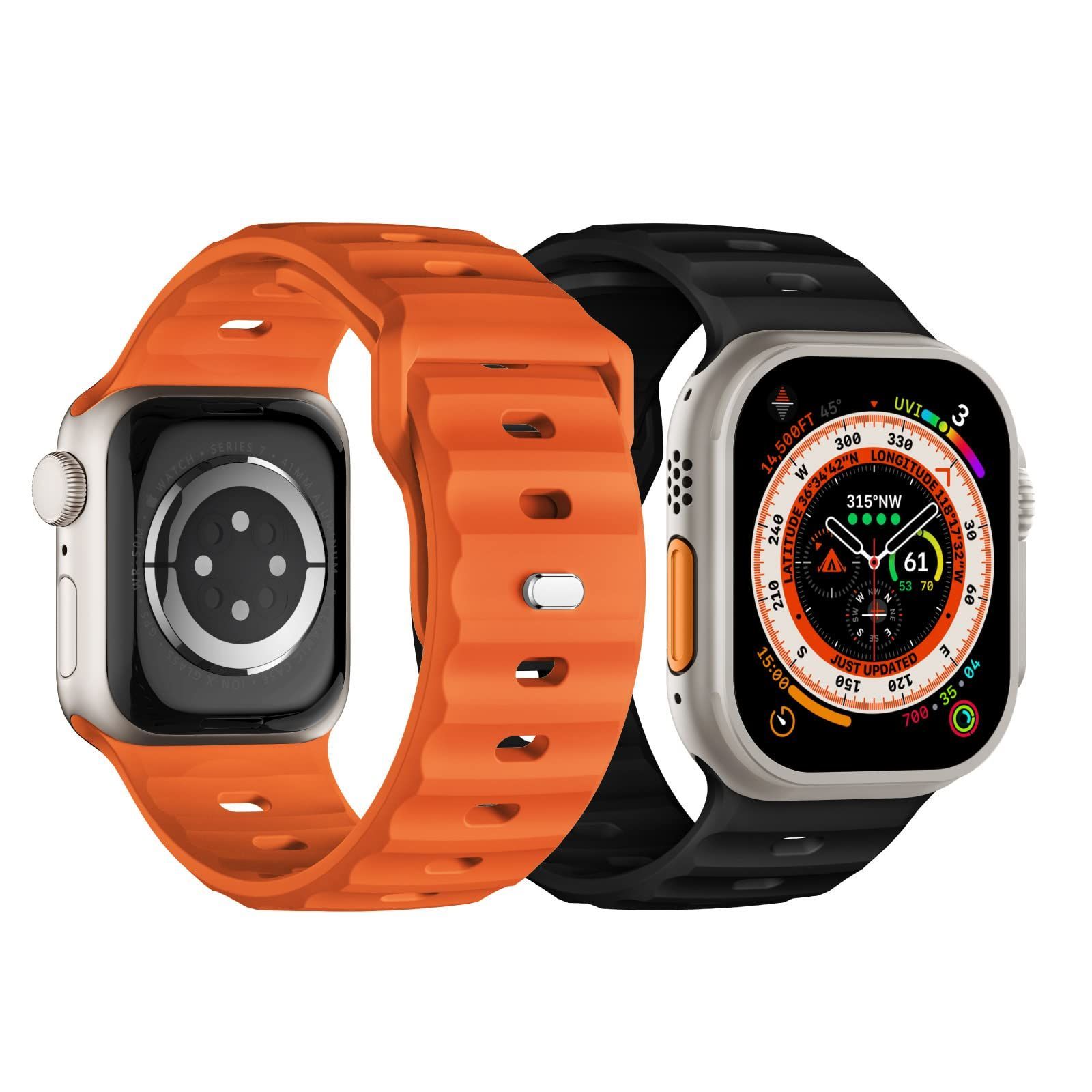 Apple Watch スポーツバンド ブラック 42mm 44mm 45mm