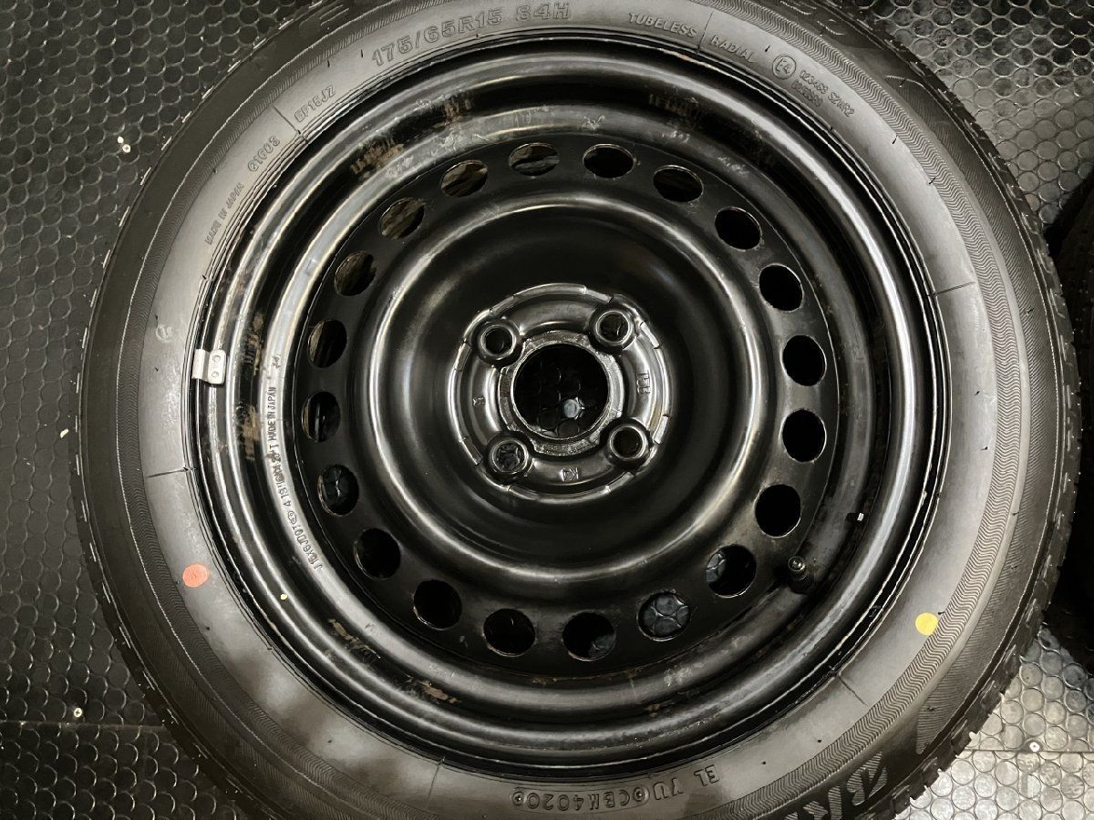 タイヤ未走行に近い【BS ECOPIA EP150 175/65R15】夏タイヤ【スチール