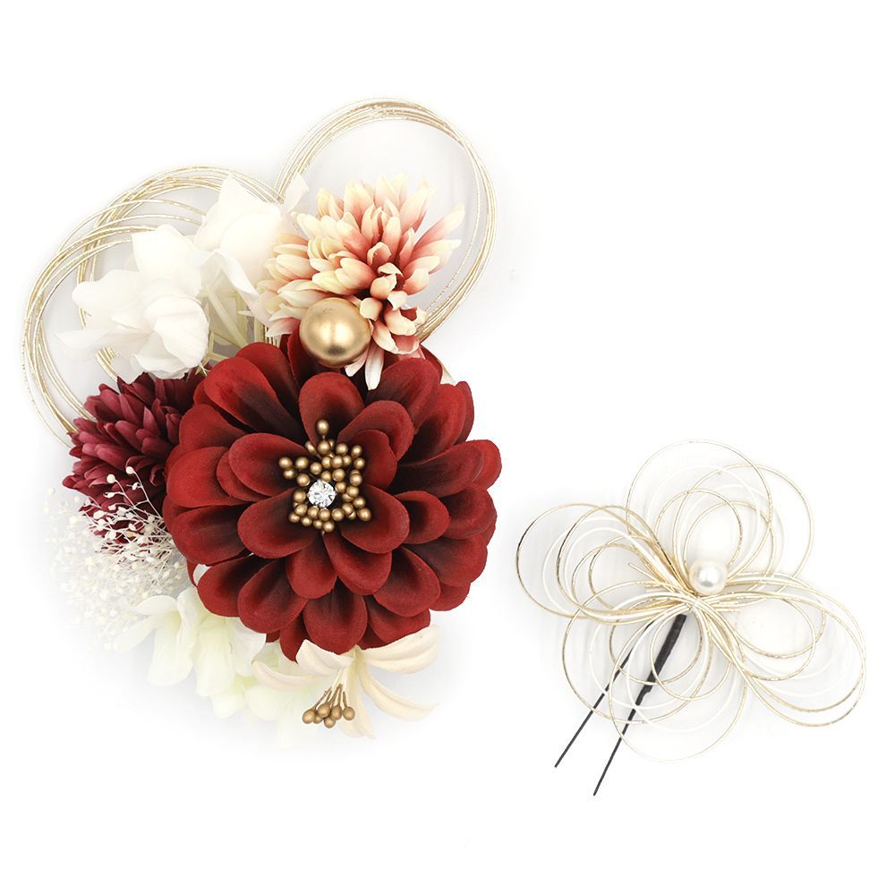 ベビー ヘアクリップA ミンクファー 【オーダーメイド】 ファーヘア