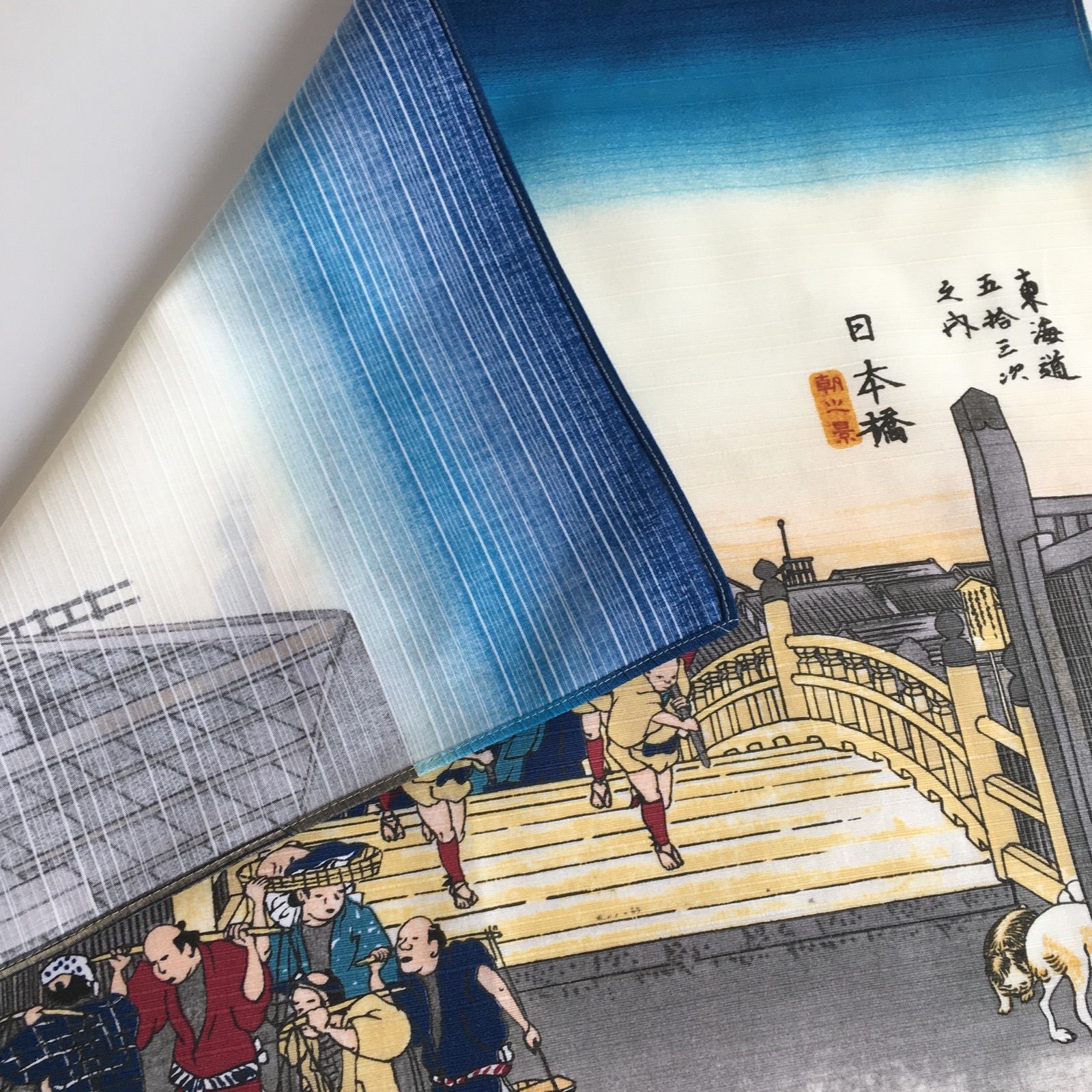 『歌川広重』　古布風呂敷　ハンドメイド 風呂敷 浮世絵 歌川広重 浅草雷門 むす美 日本製 新品 - メルカリ