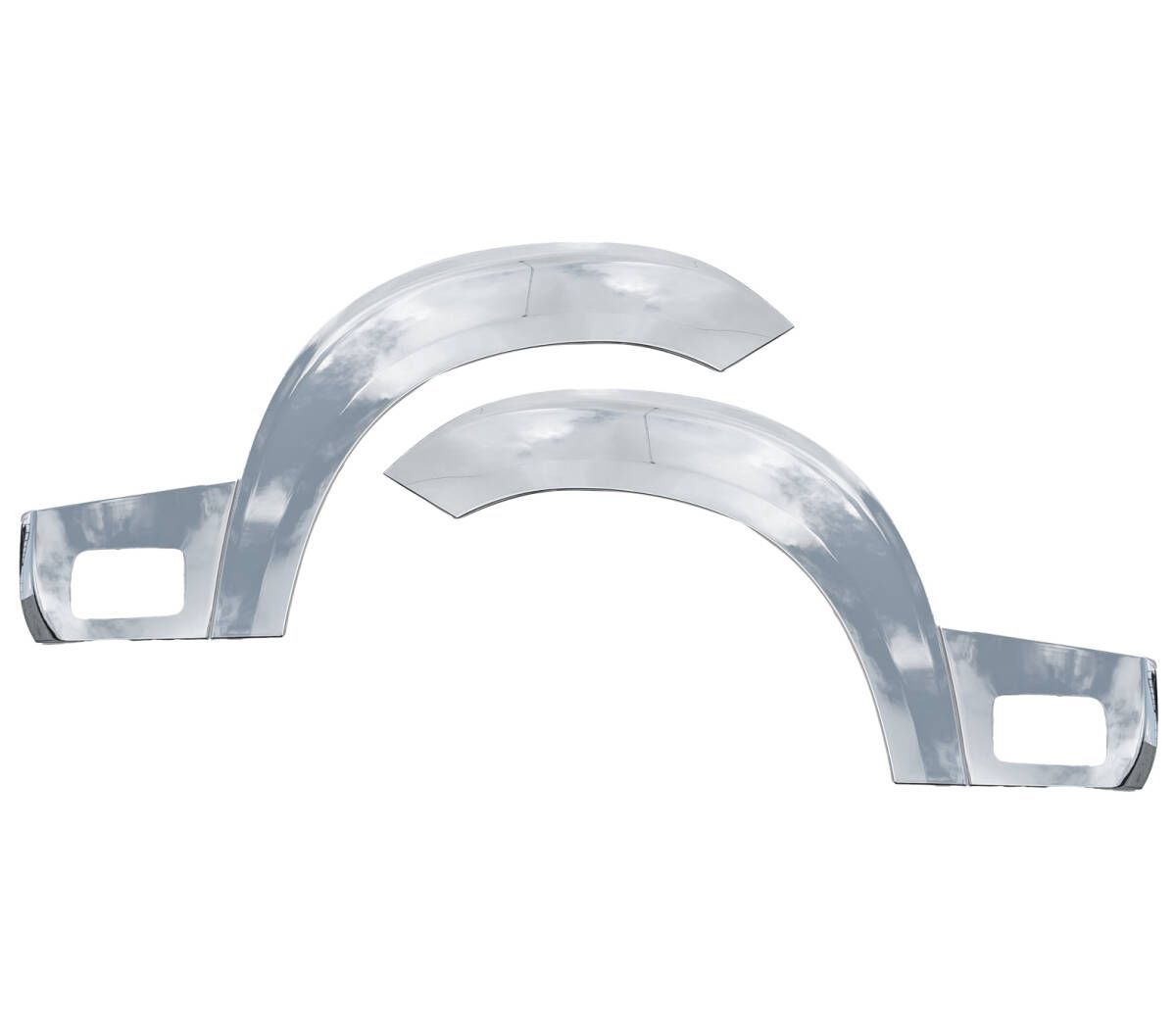 いすゞ 23エルフ R5.3～ 7代目 メッキサイドアンダ一プロテクタ一 フェンダーバネルカバー ４点セット 北海道 沖縄 離島