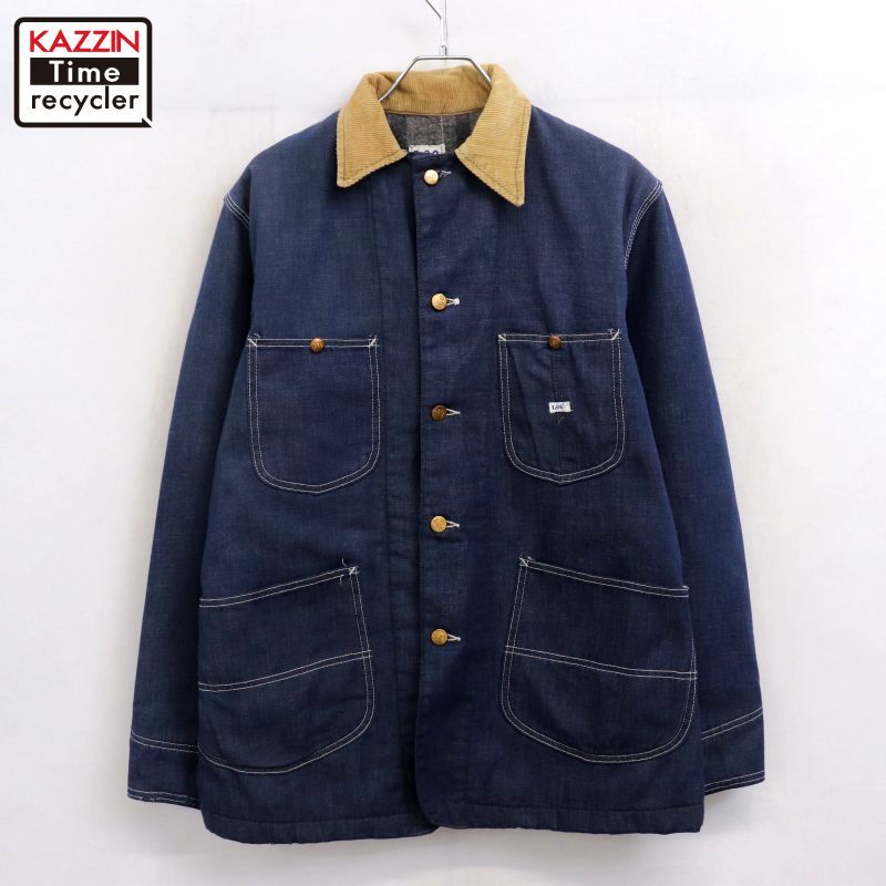 70s USA製 vintage Lee 81-LJ 裏地ブランケット カバーオール メンズ L