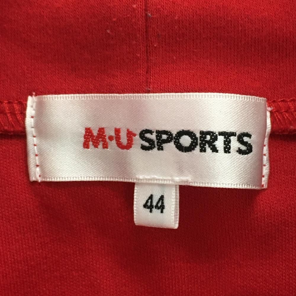 ☆SALE価格☆MUスポーツ 長袖ハイネックシャツ レッド ラインストーン