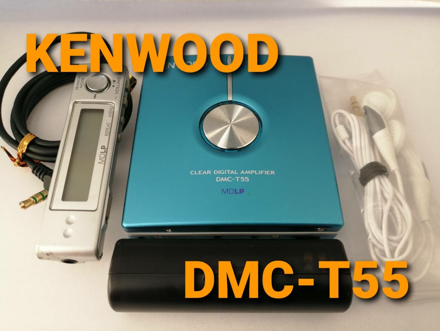 ケンウッド ポータブルMDプレーヤー DMC-T55 ブルー - メルカリ