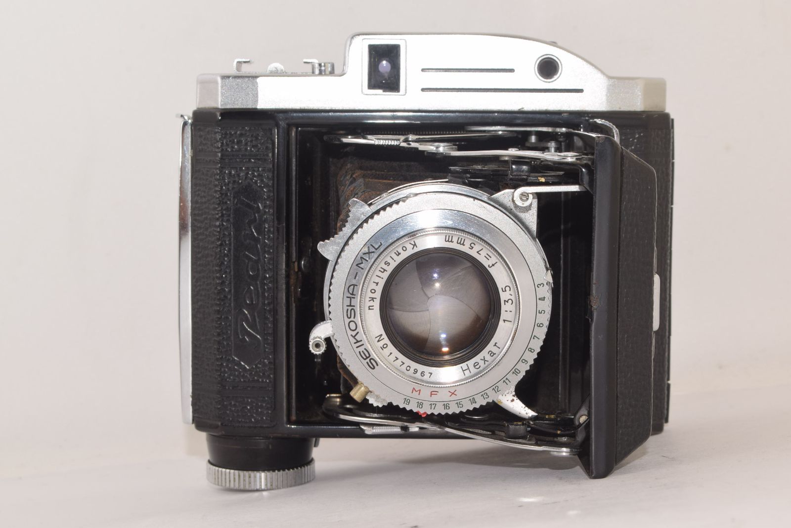 ジャンク品 小西六 KONISHIROKU パール Pearl III 中判蛇腹カメラ J2502086