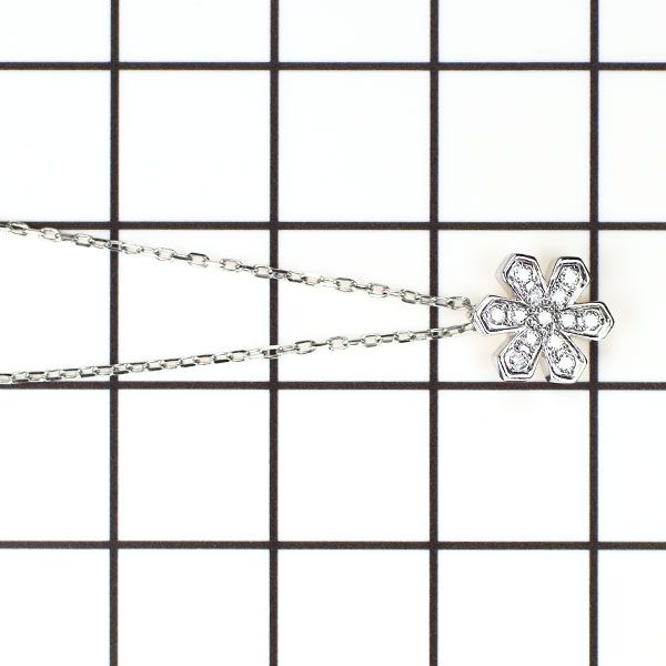 ヴァンドーム青山 Pt950/ Pt850 ダイヤ ネックレス 雪の結晶モチーフ