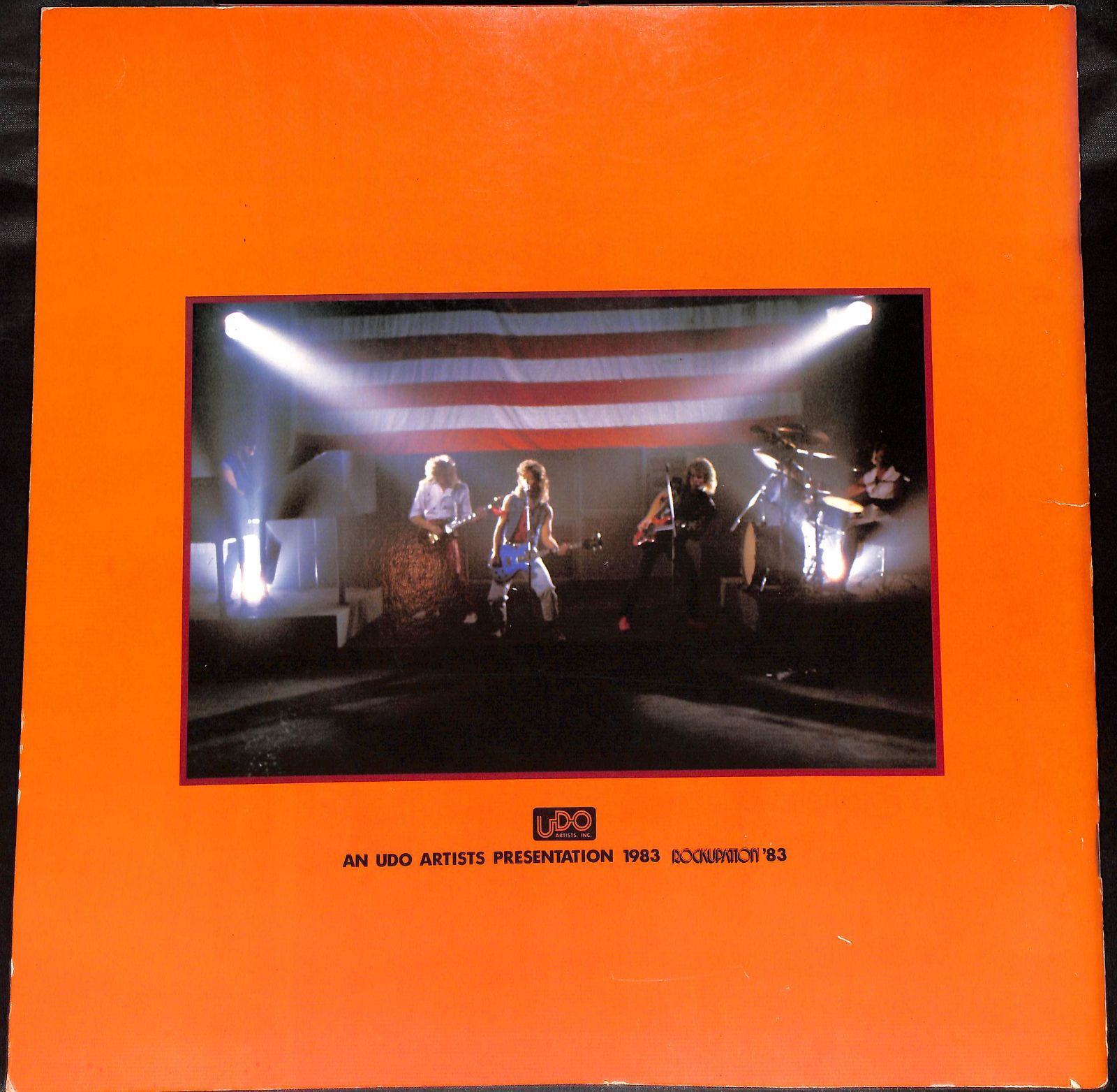 ツアーパンフレット】Night Ranger AN UDO ARTISTS PRESENTATION 1983