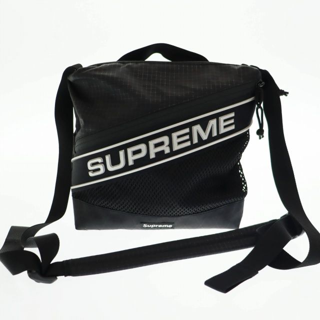 シュプリーム SUPREME 23AW Shoulder Bag ロゴ ショルダー バッグ 黒 ブラック ブランド古着ベクトル AA ▲ 250916