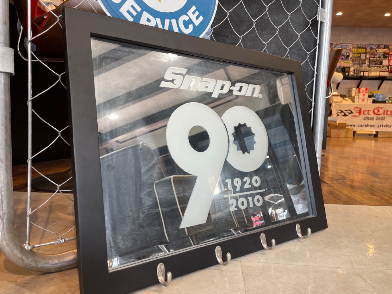 Snap-on 90周年記念 壁掛け鏡 Snap-on スナップオン 90周年記念 壁掛けミラー 【公式通販】