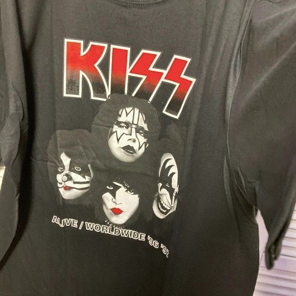 Vintage 98-99年KISS ツアーTシャツ黒XL KISS キッス Tシャツ tee ティーシャツ バンド ロック ツアー