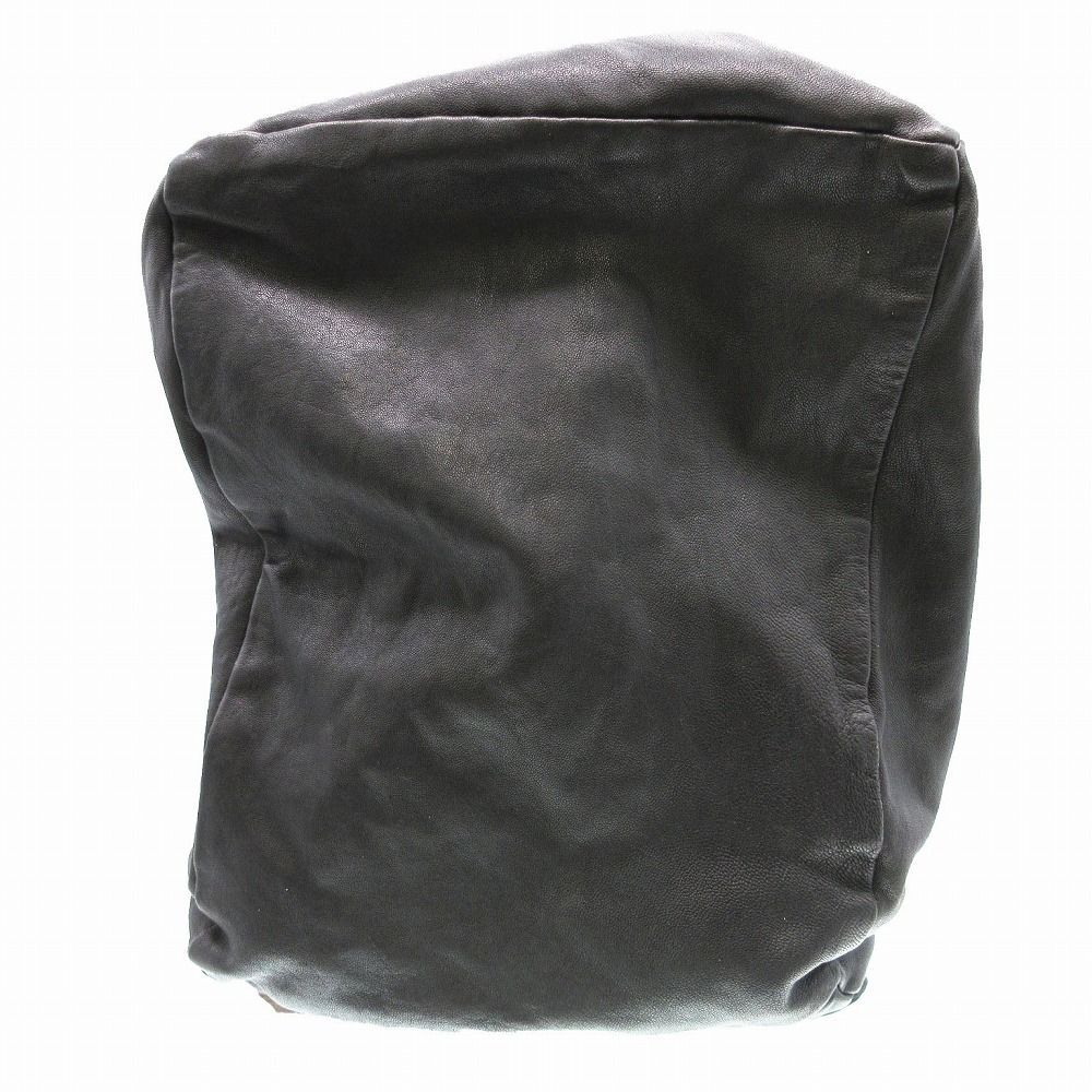 ann demeulemeesterアンドゥムルメステール レザーボストンバッグ 黒