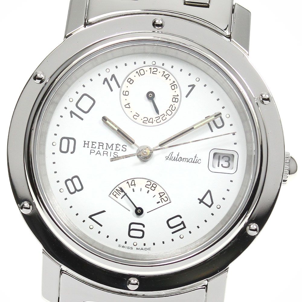 エルメス HERMES CL5.710 クリッパー パワーリザーブ 自動巻き メンズ_