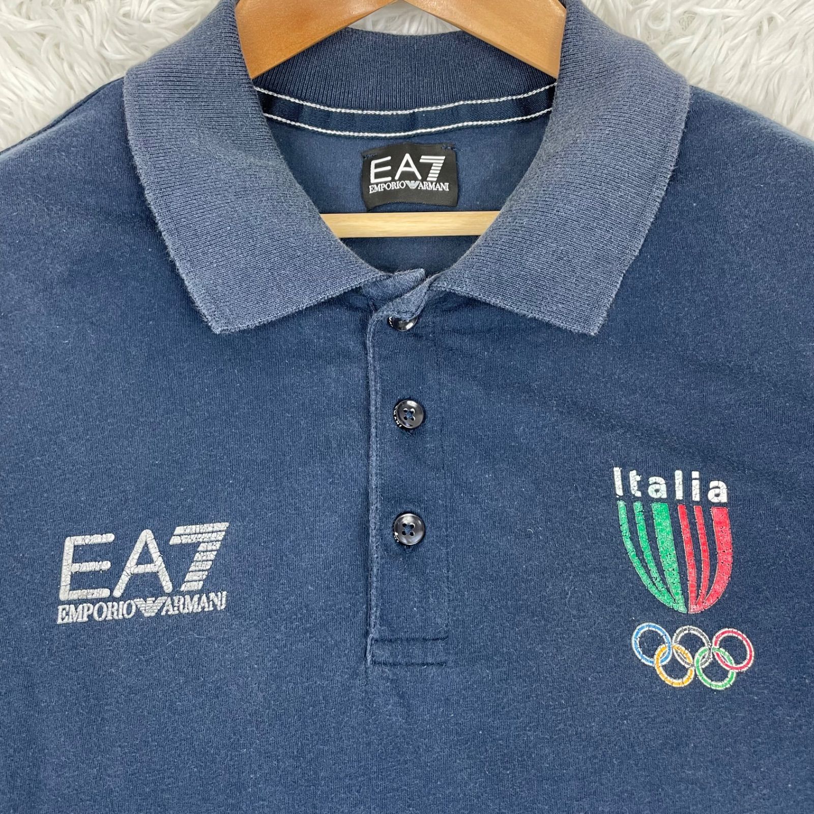 希少 EA7 EMPORIO ARMANI ポロシャツ 半袖ポロシャツ イタリア ITALIA 