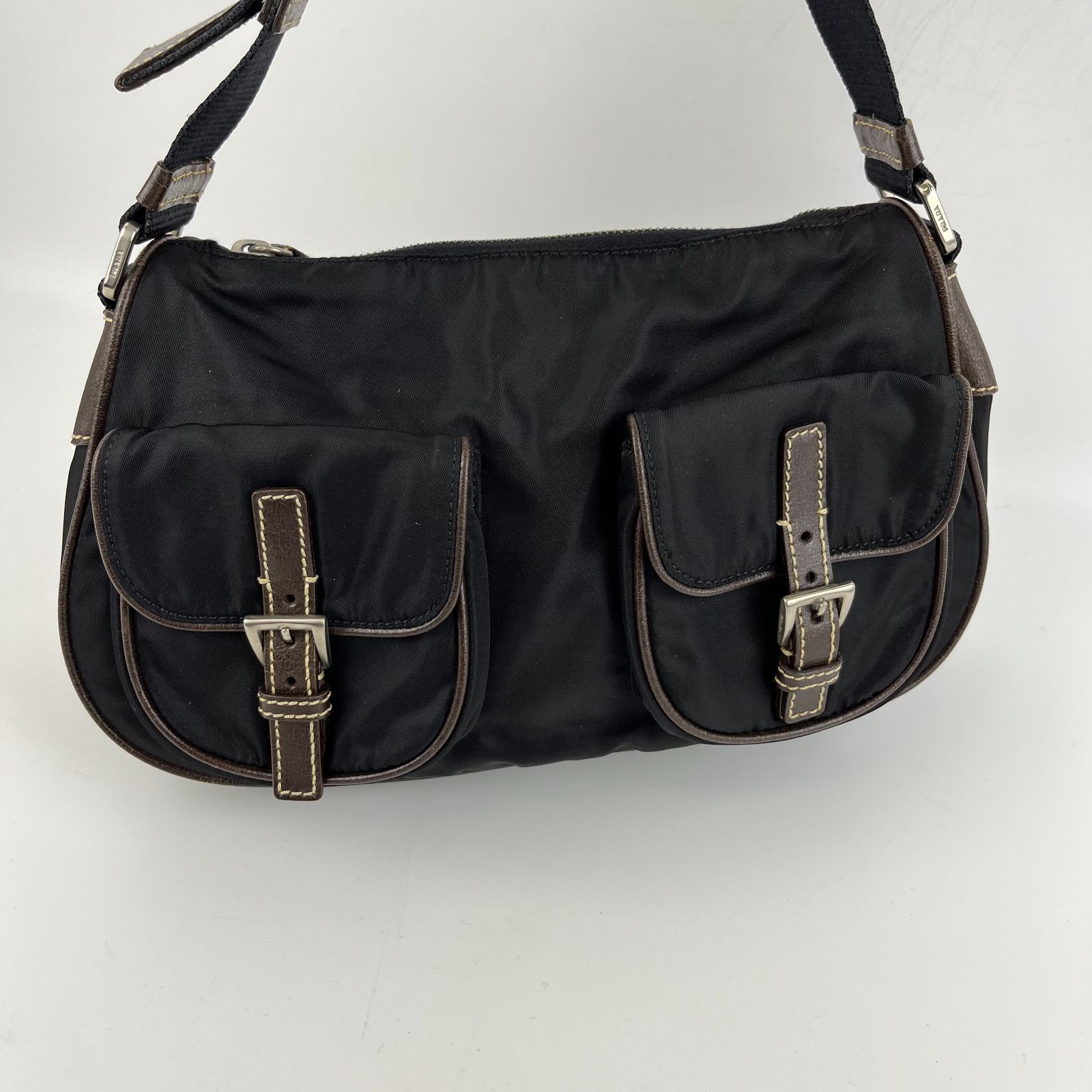 PRADA プラダ ショルダーバッグ 肩掛け ナイロン ブラック レディース  