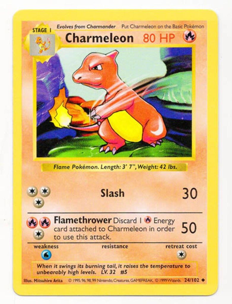 Pokemon 初期他言語 24/102 【英】Charmeleon/リザード ◇ - メルカリ