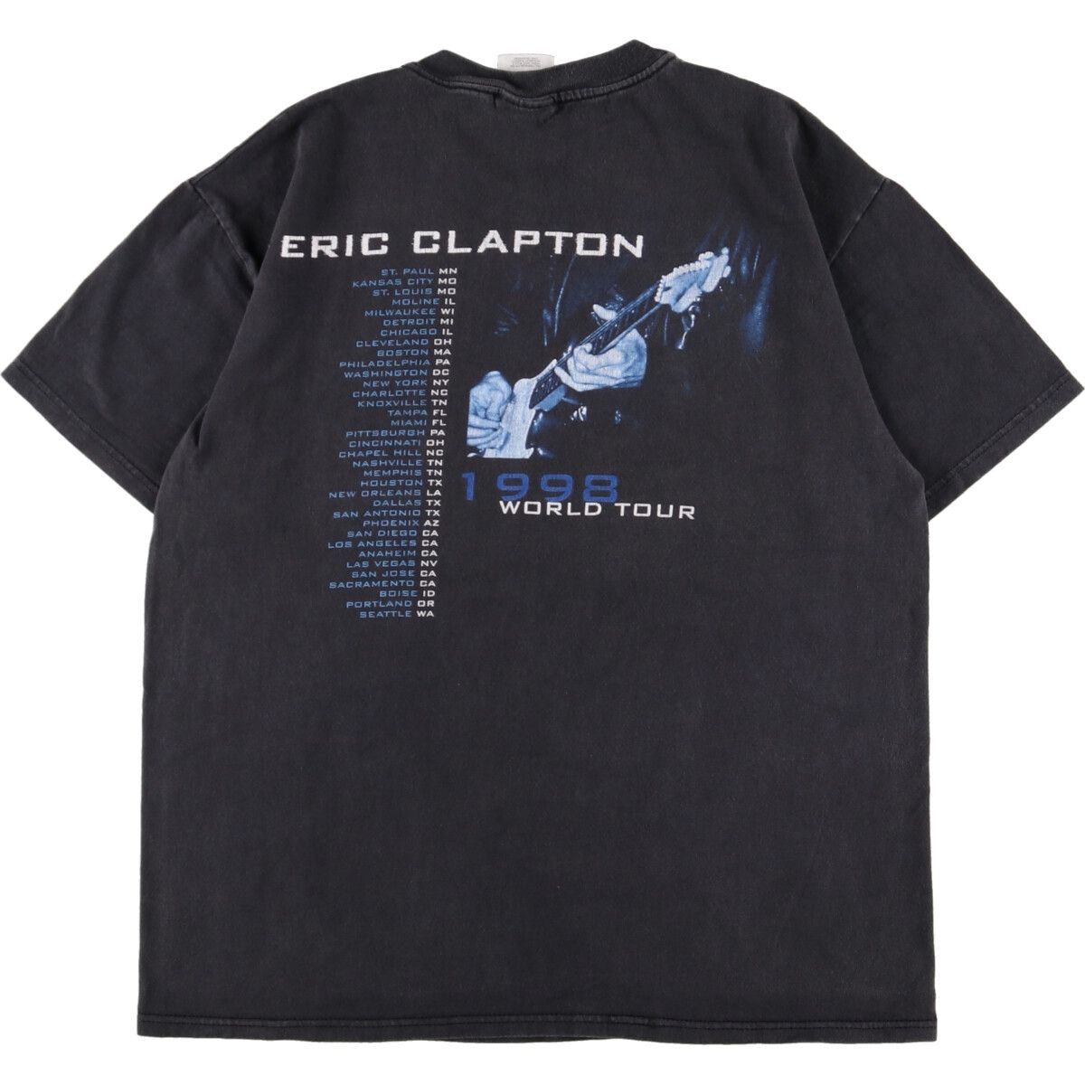 【Eric Clapton】 エリッククラプトン ツアーTシャツ 両面プリントバンドTシャツ