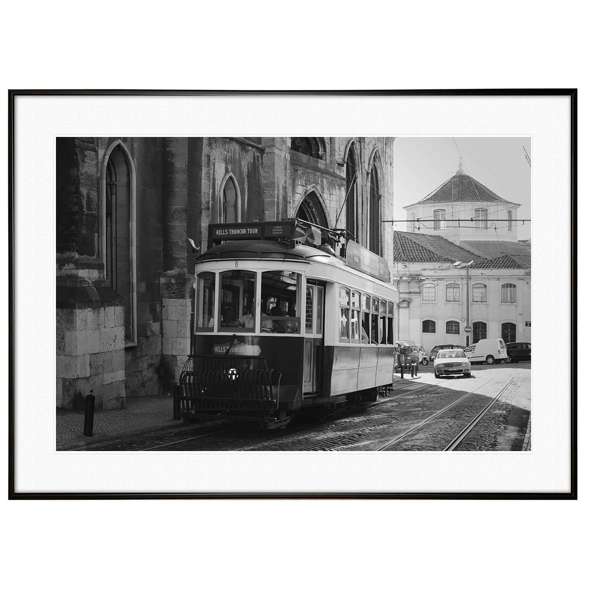 ポルトガル写真 リスボンのトラム インテリアアートポスター額装