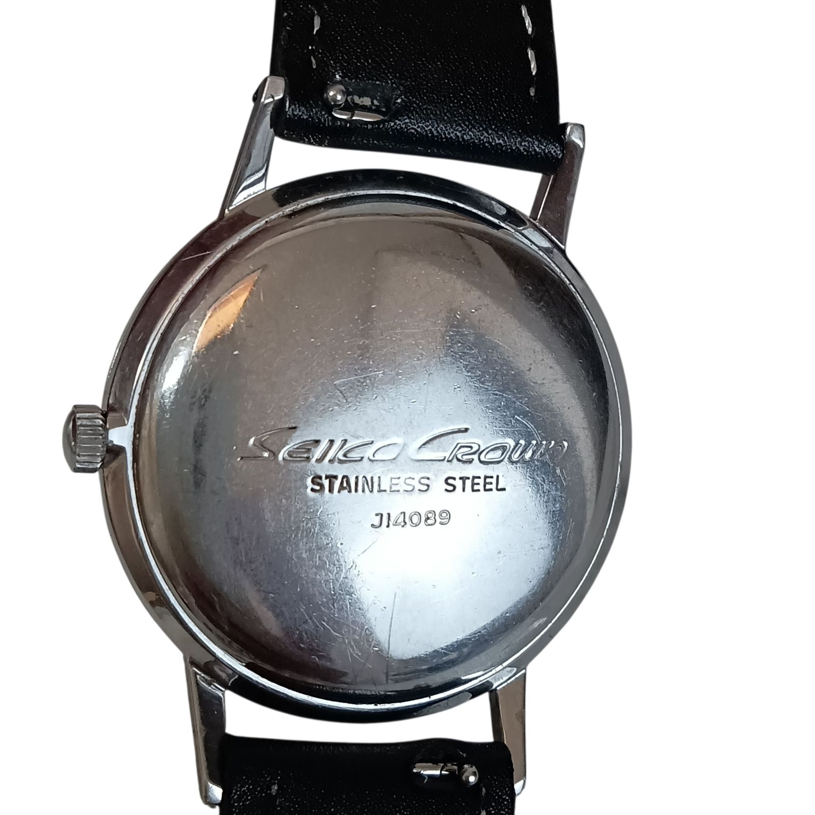 稼働 924-1 SEIKO Crown セイコー クラウン J 14089 メンズ腕時計 手巻き 手巻き時計 腕時計(アナログ) 時計