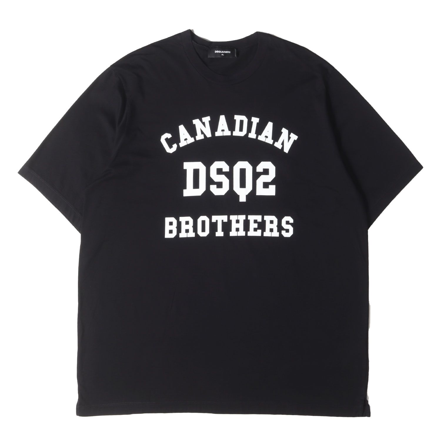 美品】DSQUARED2 ディースクエアード Tシャツ ブラック 黒 サイズ:XL