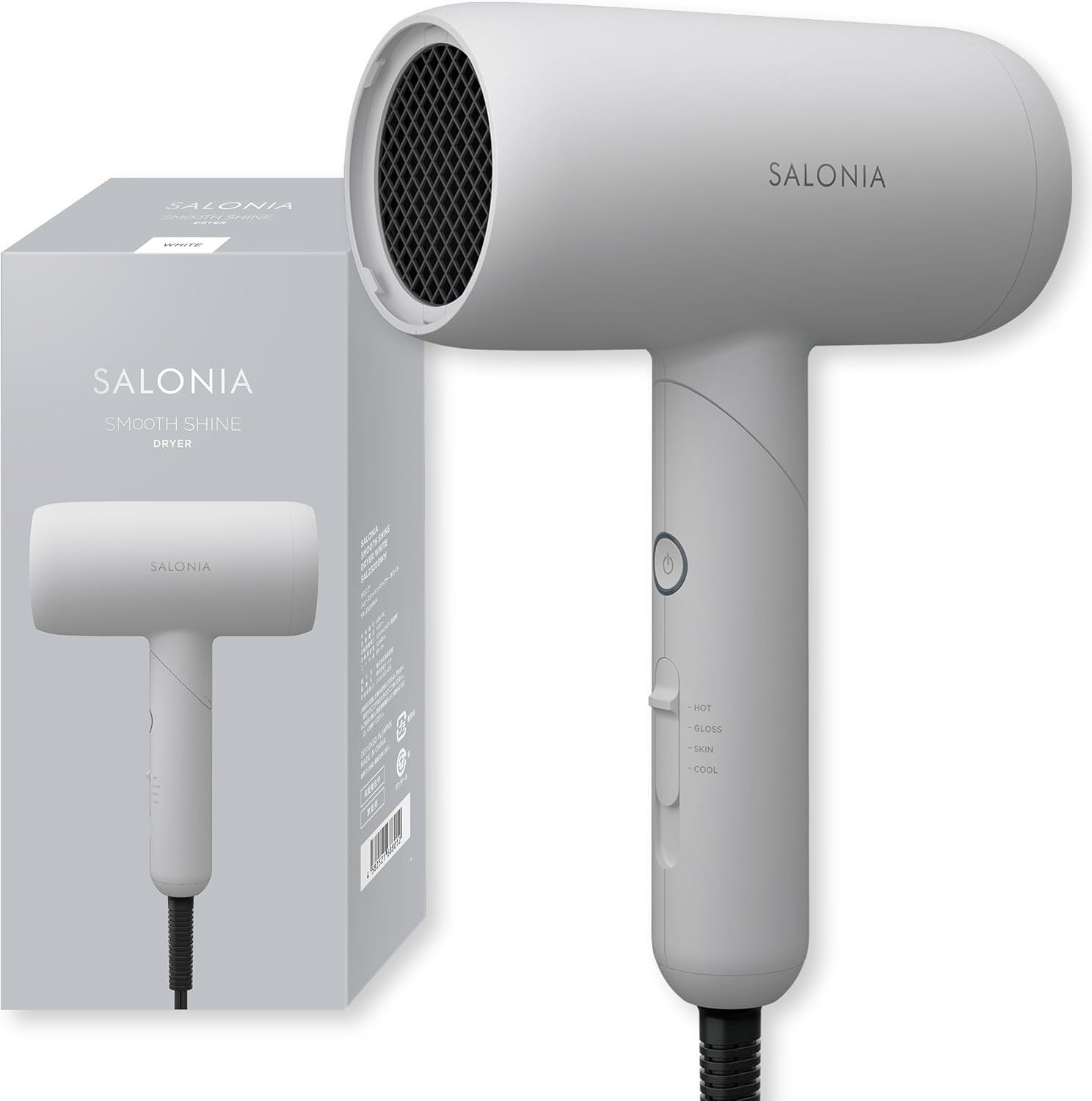 SALONIA ヘアドライヤー ホワイト ジャンク品】SALONIA ヘアドライヤー ホワイト - メルカリ