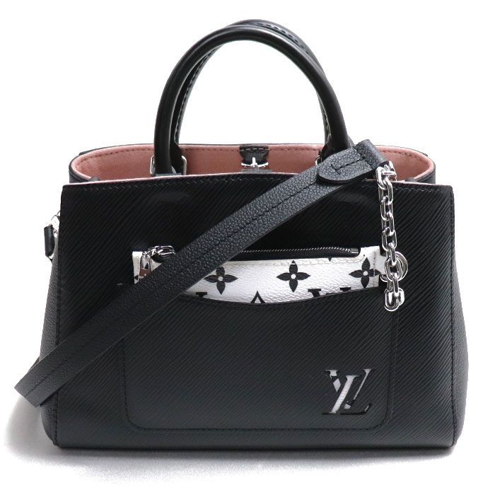 LOUIS VUITTON ルイ・ヴィトン マレル・トート BB 2Wayショルダーバッグ エピ ノワール M59952 ICチップ レディース 中古