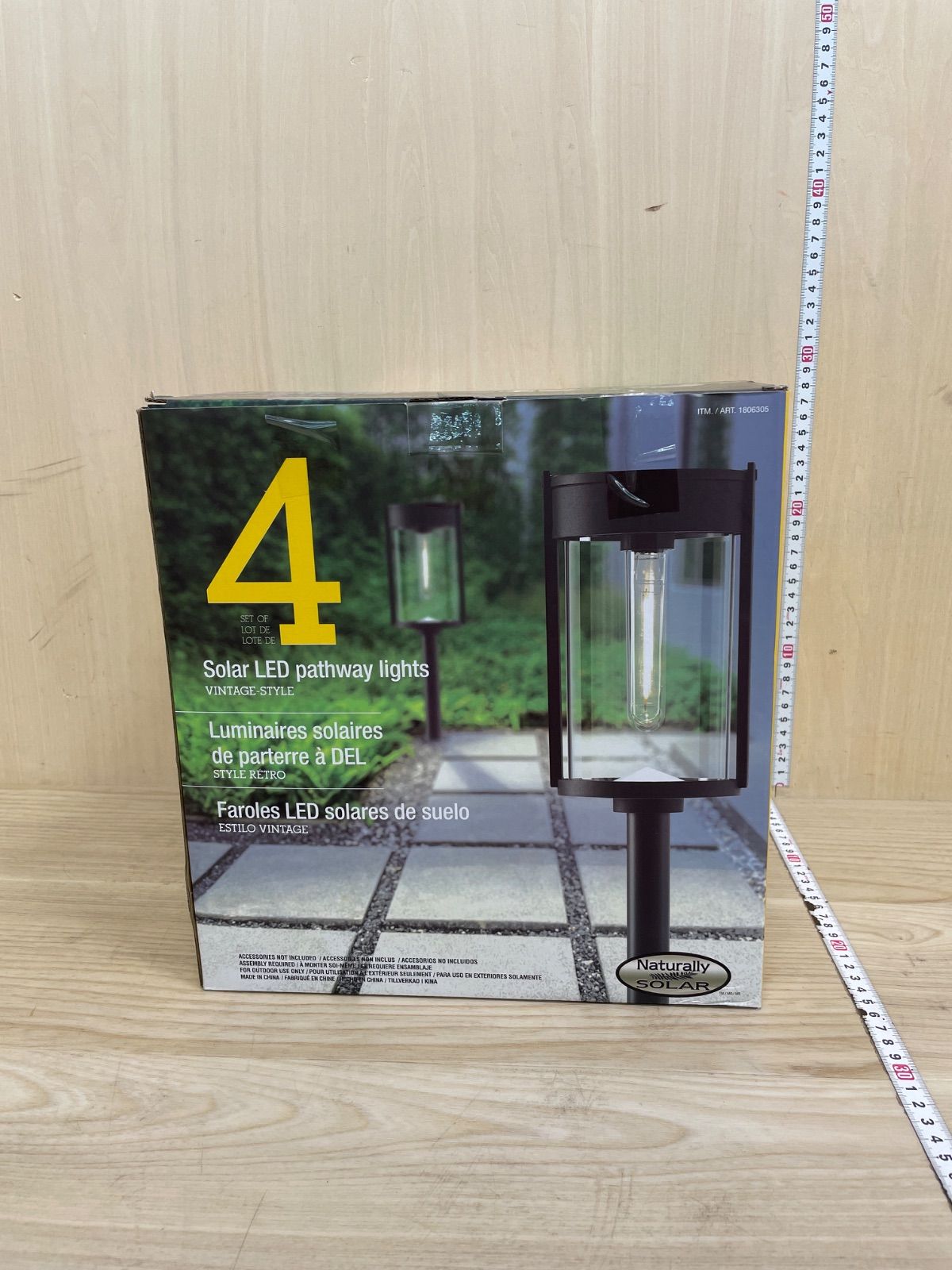 展示品 コストコ GTX ガーデンソーラーライト 3本入り LED ソーラー