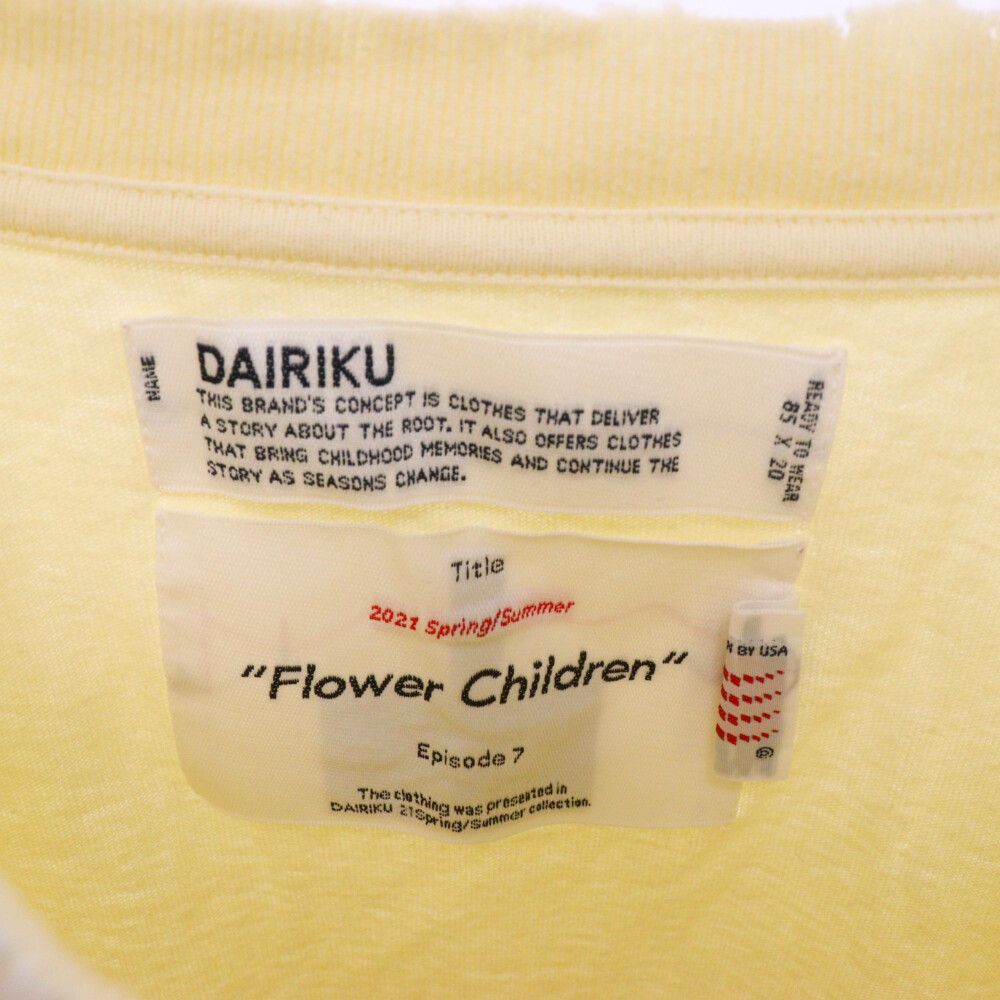 DAIRIKU カットソー　PEACE 1969 Spring/Summer DAIRIKU カットソー PEACE 1969 Spring/Summer - メルカリ