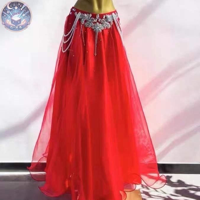 ベリーダンス衣装 ブラスカートセット イェロー/グリーン オーダー