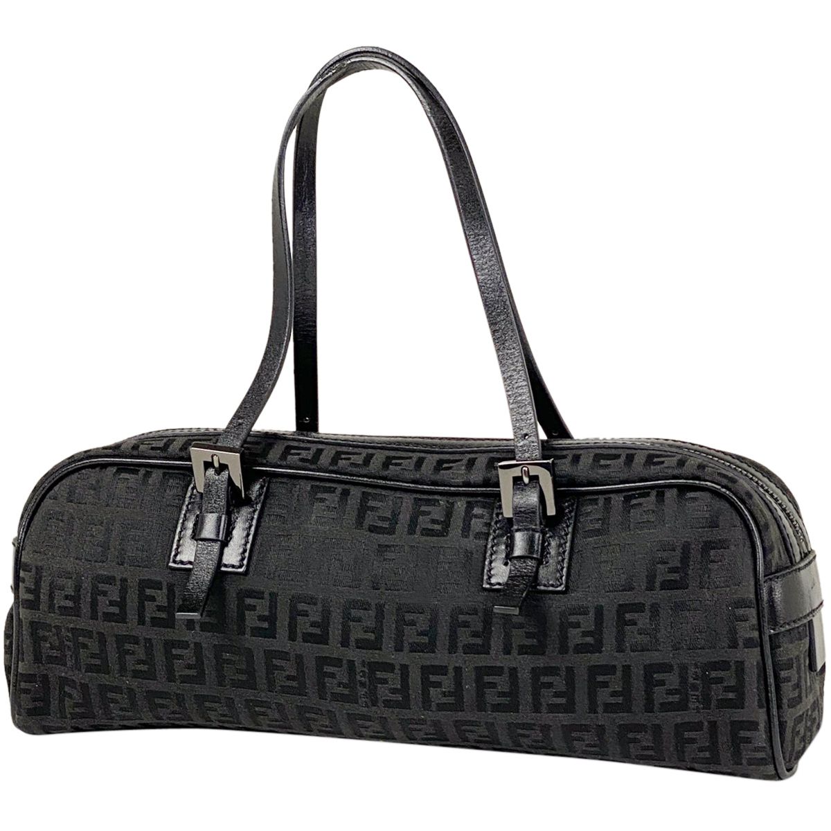 フェンディ FENDI ズッキーノ柄 ハンドバッグ ハンドバッグ キャンバス 