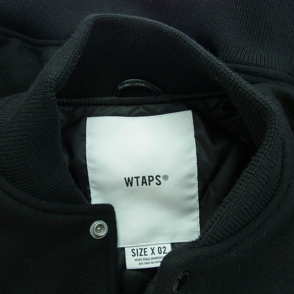 WTAPSスタジャン BENCH NYLON SATIN NAVY 02