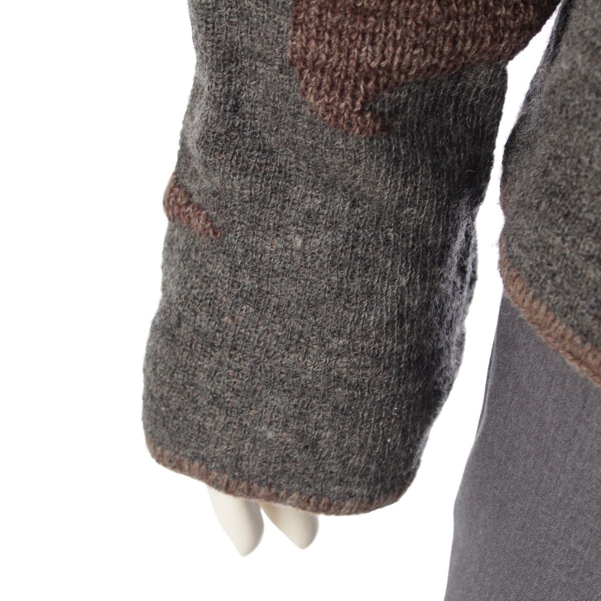 【超希少◎】ISSEY MIYAKE　ウールニット　モックネック　90s　美品◎ イッセイミヤケ 90s ウール モックネック デザイン ニット