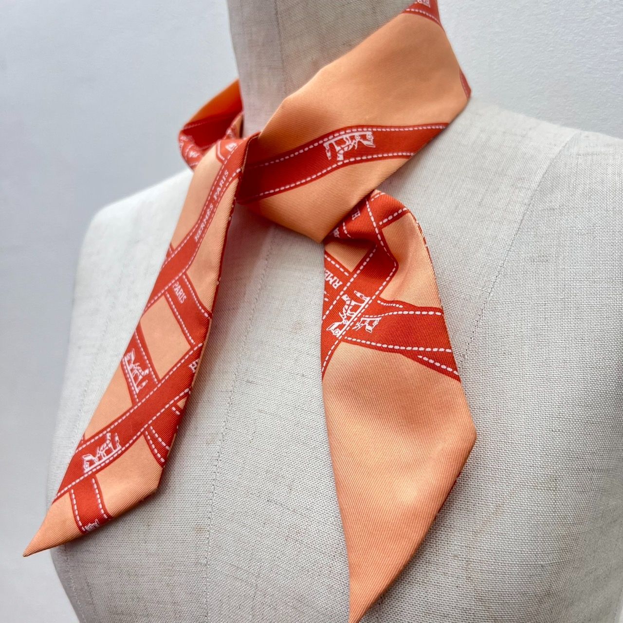 HERMES エルメス ツイリー スカーフ BOLDUC ボルデュック リボン