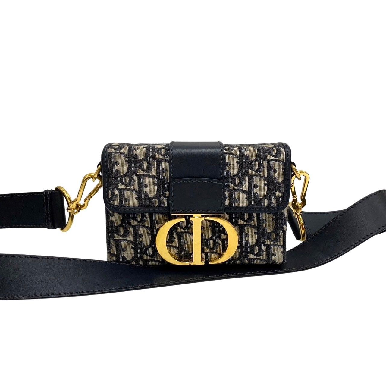 【極美品】ディオール　ショルダーバッグ　ミニ　オブリーク　トロッター　ブラック 極美品】ディオールショルダーバッグミニオブリークトロッターブラック