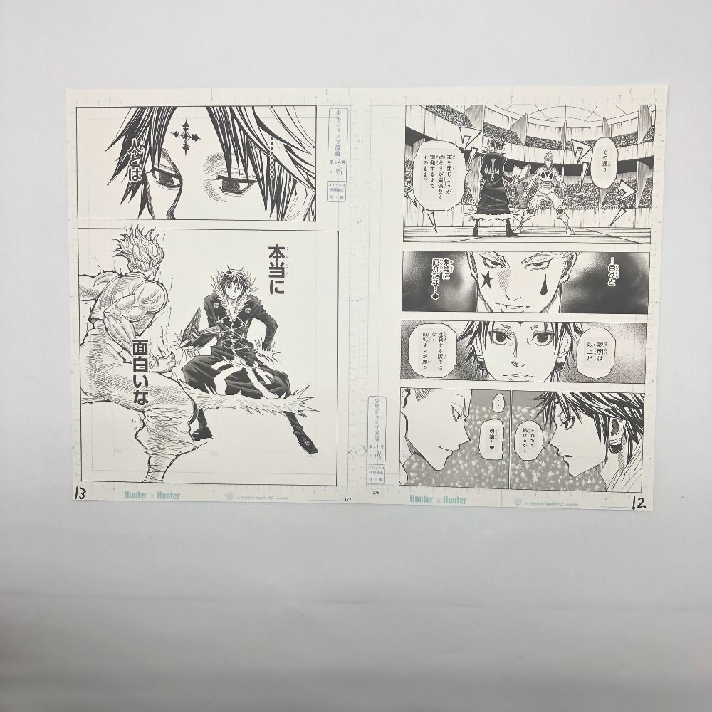 HUNTER×HUNTER 複製原画(3枚セット/額付き) 集英社 シュウエイ