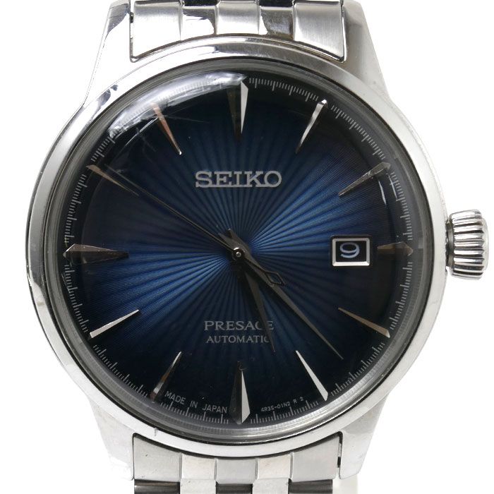 美品 SEIKO 4R35-01T0 セイコー プレザージュ カクテル 時計文字盤カラーブラウンゴールド