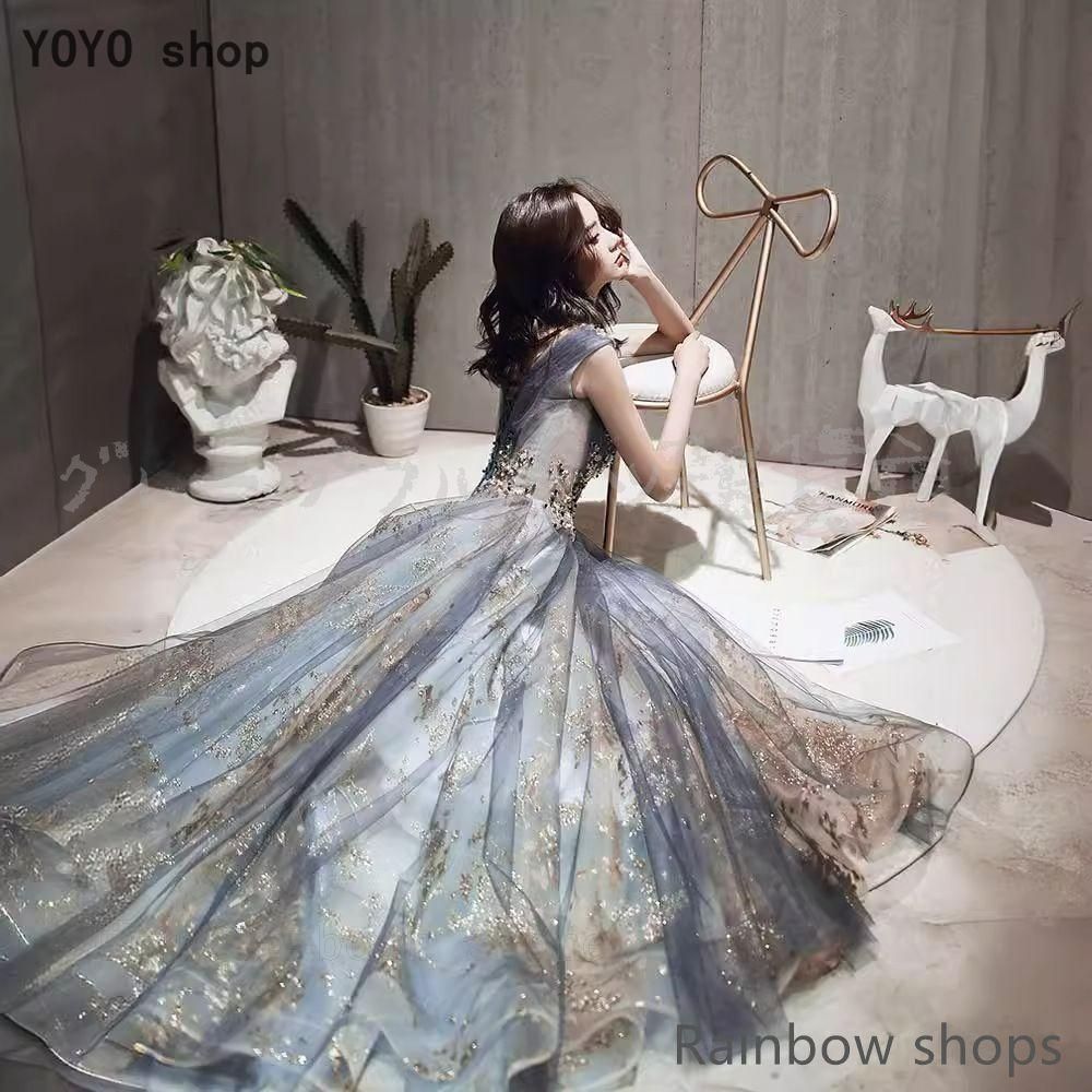 カラードレス ロングドレス 演奏会 コンサート ステージ 声楽