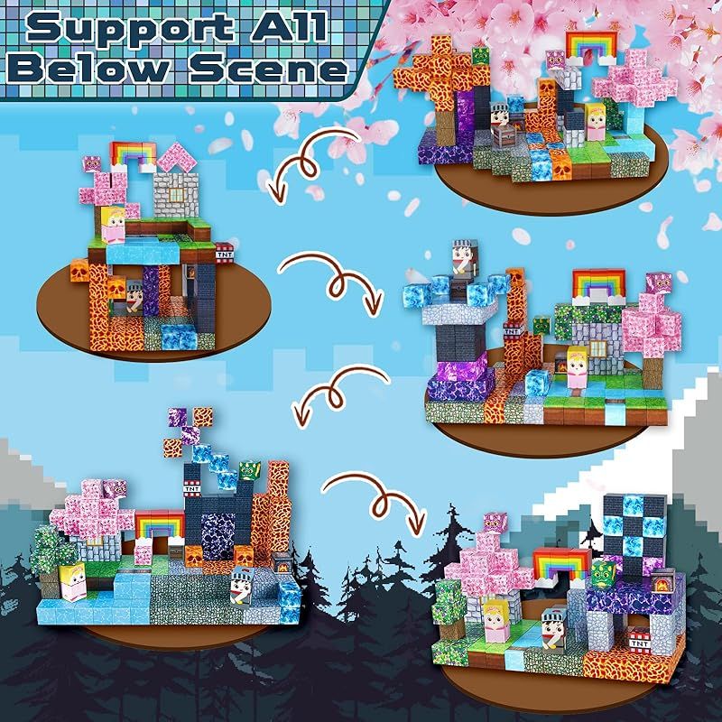 おもちゃ 磁石ブロック 0 Pcs マグネットブロック : 子供 知育玩具 贈り物 ギフト クリスマス 誕生日プレゼント 男の子と女の子 マグネット 食品・飲料・お酒 知育
