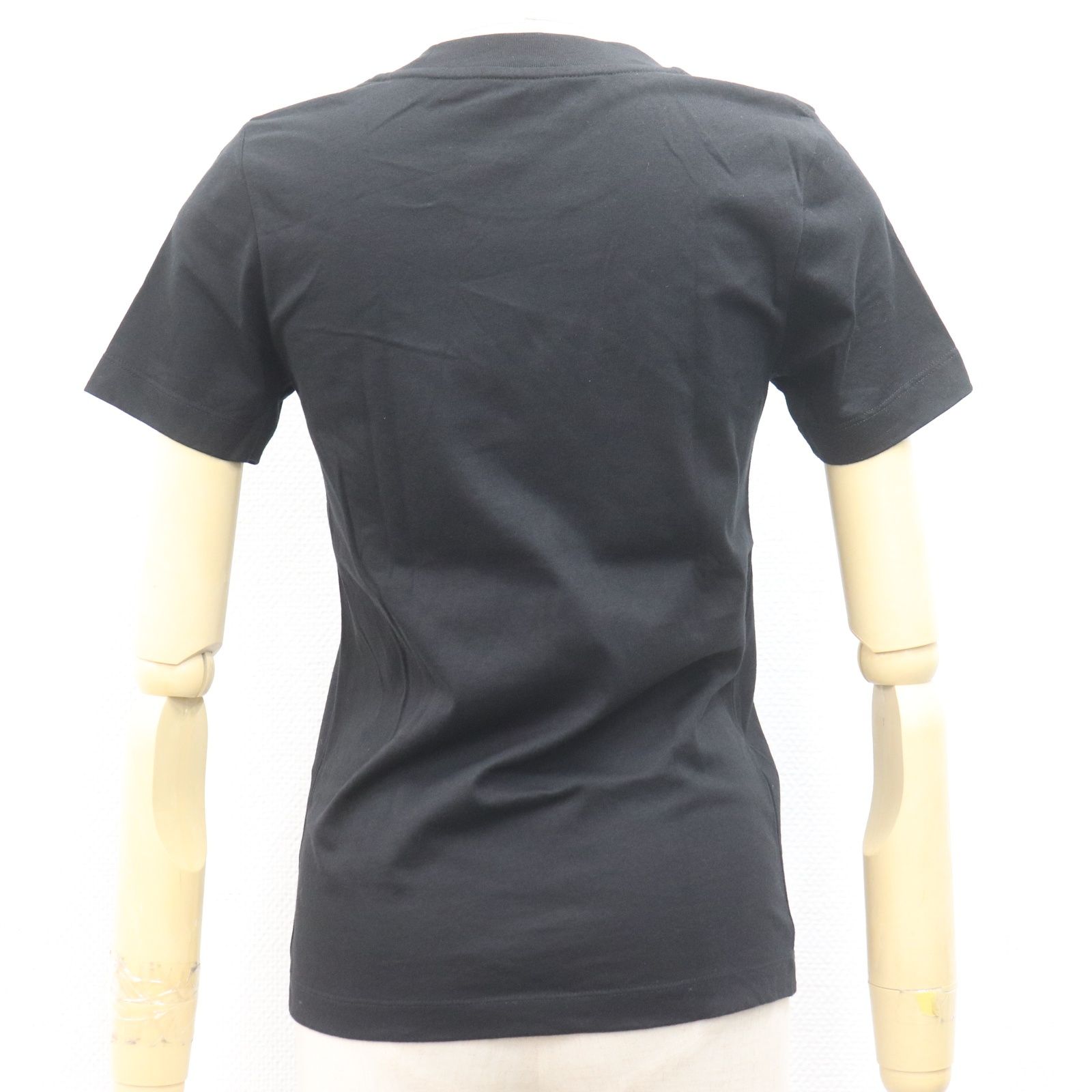 MONCLER モンクレール MAGLIA GIROCOLLO ラインストーン付き Tシャツ ブラック レディース サイズ S