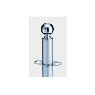 シロクマ フロアパーティションポール クローム シルバー FPP-0164