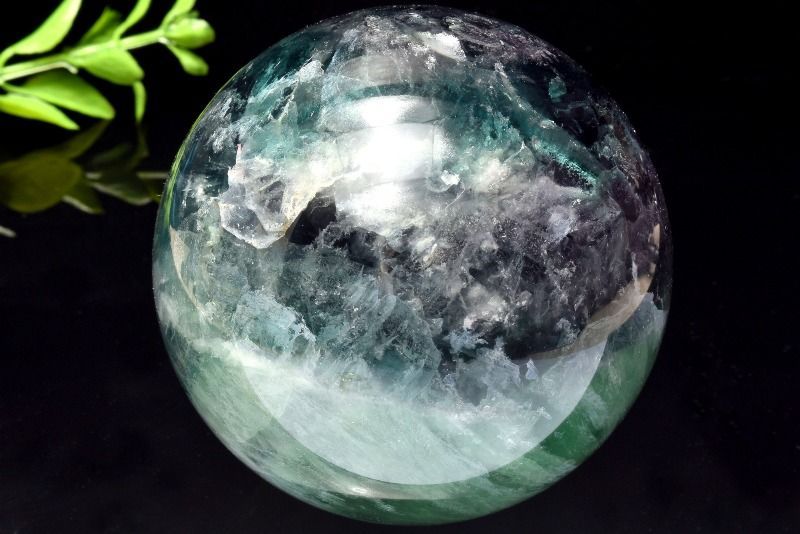 在庫処分」82mmAAA級天然フローライト蛍石丸玉B85F1/211F06D 在庫処分