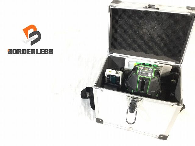 STS 電子整準式グリーンレーザー墨出器 ELG-440 本体 受光器 パーツ ケース フルセット 測定 計測 光学