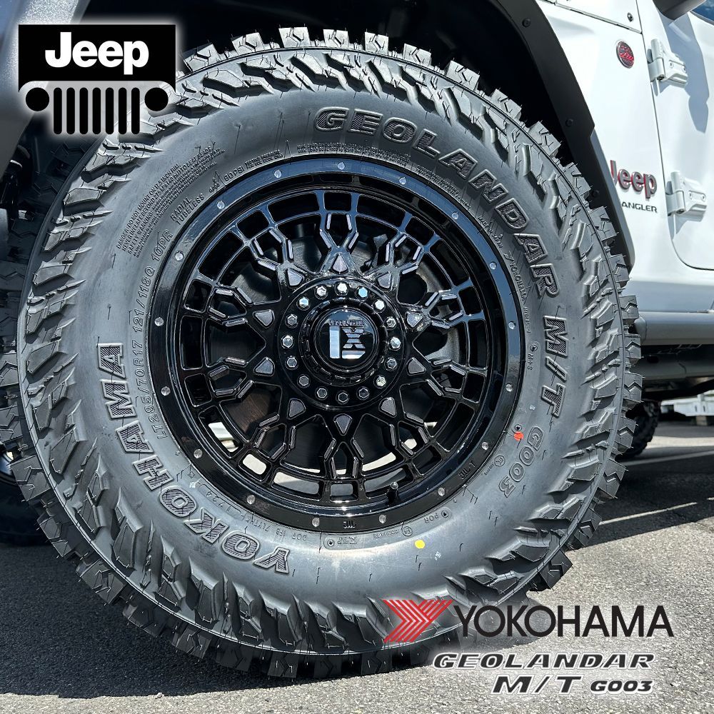 Wrangler】 JL JK タイヤホイールセット 17インチ 4本セット LEXXEL PreDator YOKOHAMA ヨコハマ ジオランダー  MT G003 265/70R17 275/70R17 285/70R17 - メルカリ